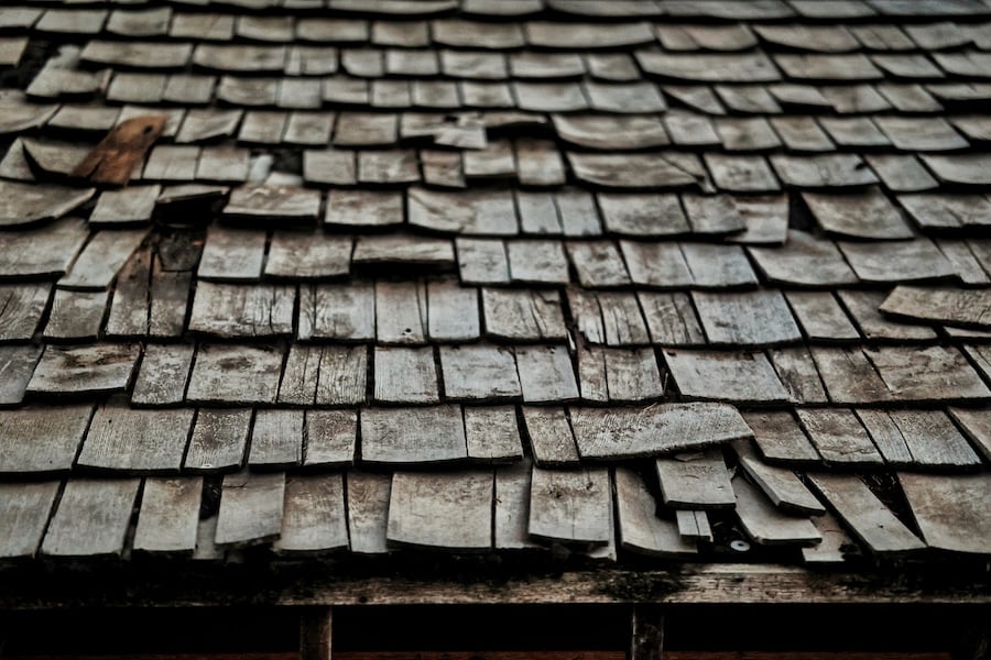 worn roofing